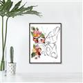 Picture of Floral Butterfly I _GroupedProduct_Rectangle_Portrait_Canvas_Framed_