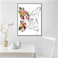 Picture of Floral Butterfly I _GroupedProduct_Rectangle_Portrait_Canvas_Framed_