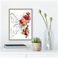 Picture of Floral Butterfly II _GroupedProduct_Rectangle_Portrait_Canvas_Framed_