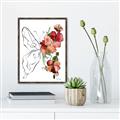 Picture of Floral Butterfly II _GroupedProduct_Rectangle_Portrait_Canvas_Framed_