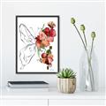 Picture of Floral Butterfly II _GroupedProduct_Rectangle_Portrait_Canvas_Framed_