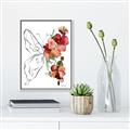 Picture of Floral Butterfly II _GroupedProduct_Rectangle_Portrait_Canvas_Framed_