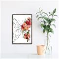 Picture of Floral Butterfly II _GroupedProduct_Rectangle_Portrait_Canvas_Framed_