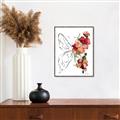 Picture of Floral Butterfly II _GroupedProduct_Rectangle_Portrait_Canvas_Framed_