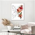Picture of Floral Butterfly II _GroupedProduct_Rectangle_Portrait_Canvas_Framed_