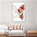 Picture of Floral Butterfly II _GroupedProduct_Rectangle_Portrait_Canvas_Framed_