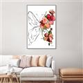 Picture of Floral Butterfly II _GroupedProduct_Rectangle_Portrait_Canvas_Framed_