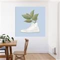 Picture of Plant Shoe Blue I _GroupedProduct_Square_Unframed_Print_Only_