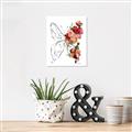 Picture of Floral Butterfly II _GroupedProduct_Rectangle_Portrait_Unframed_Print_Only_