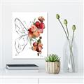Picture of Floral Butterfly II _GroupedProduct_Rectangle_Portrait_Unframed_Print_Only_