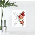 Picture of Floral Butterfly II _GroupedProduct_Rectangle_Portrait_Unframed_Print_Only_