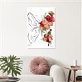 Picture of Floral Butterfly II _GroupedProduct_Rectangle_Portrait_Unframed_Print_Only_