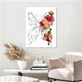 Picture of Floral Butterfly II _GroupedProduct_Rectangle_Portrait_Unframed_Print_Only_