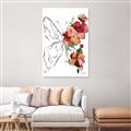 Picture of Floral Butterfly II _GroupedProduct_Rectangle_Portrait_Unframed_Print_Only_
