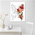 Picture of Floral Butterfly II _GroupedProduct_Rectangle_Portrait_Unframed_Print_Only_