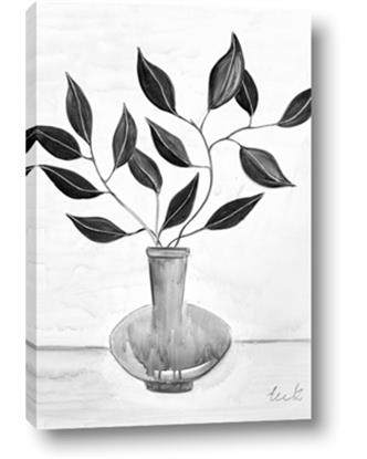 Picture of Black Vase Botanical II