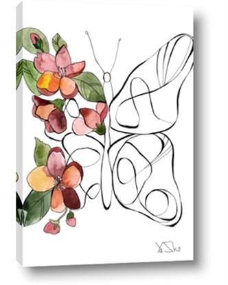 Picture of Floral Butterfly I