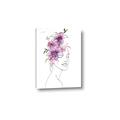 Picture of Purple and Pink Floral Figurative _GroupedProduct_Rectangle_Portrait_Canvas_