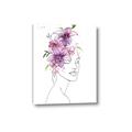 Picture of Purple and Pink Floral Figurative _GroupedProduct_Rectangle_Portrait_Canvas_