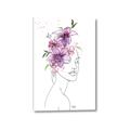 Picture of Purple and Pink Floral Figurative _GroupedProduct_Rectangle_Portrait_Canvas_