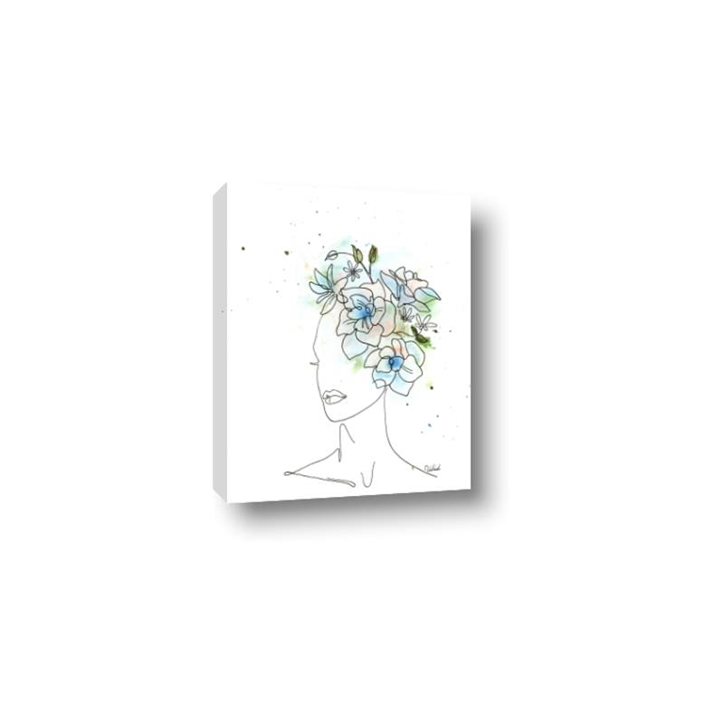 Picture of Green Floral Figurative _GroupedProduct_Rectangle_Portrait_Canvas_