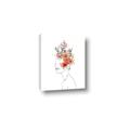 Picture of Orange Floral Figurative _GroupedProduct_Rectangle_Portrait_Canvas_