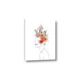 Picture of Orange Floral Figurative _GroupedProduct_Rectangle_Portrait_Canvas_