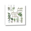 Picture of Plants make me a happy _GroupedProduct_Square_Canvas_