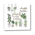 Picture of Plants make me a happy _GroupedProduct_Square_Canvas_