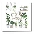 Picture of Plants make me a happy _GroupedProduct_Square_Canvas_