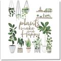 Picture of Plants make me a happy _GroupedProduct_Square_Canvas_