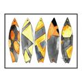 Picture of Colorful Surfboards _GroupedProduct_Rectangle_Landscape_Canvas_Framed_