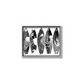 Picture of B&W Surfboards _GroupedProduct_Rectangle_Landscape_Canvas_Framed_