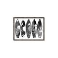 Picture of B&W Surfboards _GroupedProduct_Rectangle_Landscape_Canvas_Framed_