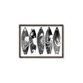 Picture of B&W Surfboards _GroupedProduct_Rectangle_Landscape_Canvas_Framed_