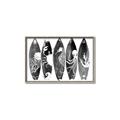 Picture of B&W Surfboards _GroupedProduct_Rectangle_Landscape_Canvas_Framed_