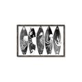 Picture of B&W Surfboards _GroupedProduct_Rectangle_Landscape_Canvas_Framed_