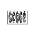 Picture of B&W Surfboards _GroupedProduct_Rectangle_Landscape_Canvas_Framed_
