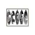 Picture of B&W Surfboards _GroupedProduct_Rectangle_Landscape_Canvas_Framed_