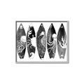 Picture of B&W Surfboards _GroupedProduct_Rectangle_Landscape_Canvas_Framed_