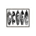 Picture of B&W Surfboards _GroupedProduct_Rectangle_Landscape_Canvas_Framed_