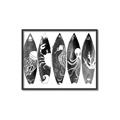 Picture of B&W Surfboards _GroupedProduct_Rectangle_Landscape_Canvas_Framed_