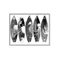 Picture of B&W Surfboards _GroupedProduct_Rectangle_Landscape_Canvas_Framed_