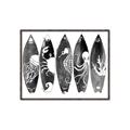 Picture of B&W Surfboards _GroupedProduct_Rectangle_Landscape_Canvas_Framed_