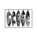 Picture of B&W Surfboards _GroupedProduct_Rectangle_Landscape_Canvas_Framed_