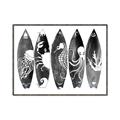 Picture of B&W Surfboards _GroupedProduct_Rectangle_Landscape_Canvas_Framed_