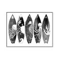 Picture of B&W Surfboards _GroupedProduct_Rectangle_Landscape_Canvas_Framed_