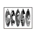 Picture of B&W Surfboards _GroupedProduct_Rectangle_Landscape_Canvas_Framed_