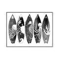 Picture of B&W Surfboards _GroupedProduct_Rectangle_Landscape_Canvas_Framed_