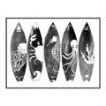 Picture of B&W Surfboards _GroupedProduct_Rectangle_Landscape_Canvas_Framed_